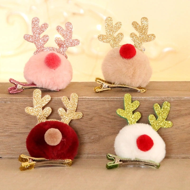 Christmas Reindeer Antler Hairpin for Kids | Christmas Accessories