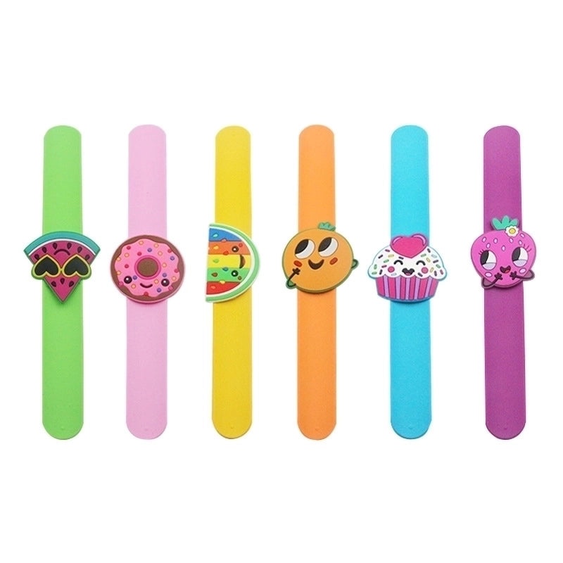 Colorful Cartoon Fruit Epoxy Resin Rings and Bracelets Set|Fashion Jewelry Accessories
