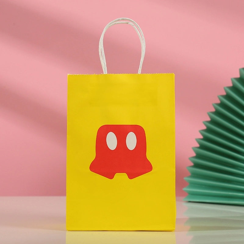 Adorable Cartoon Kraft Paper Gift Bag - Perfect for Daily Presents | Gift Bags