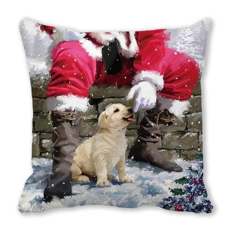 Festive Santa Pillow Covers for Couch Sofa Christmas Home Decor|Home Decor & Pillows