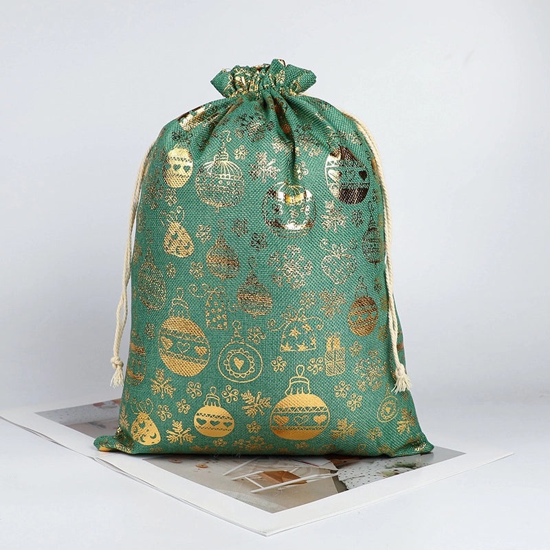 Christmas Tree Santa Claus Snowflake Gift Bags Festive Cloth Wrapping Supplies for Daily Holiday Use|Gift Wrapping Supplies