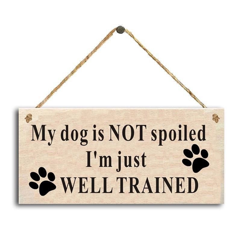 Wooden Dog Letter Plate Daily Use | Home Decor