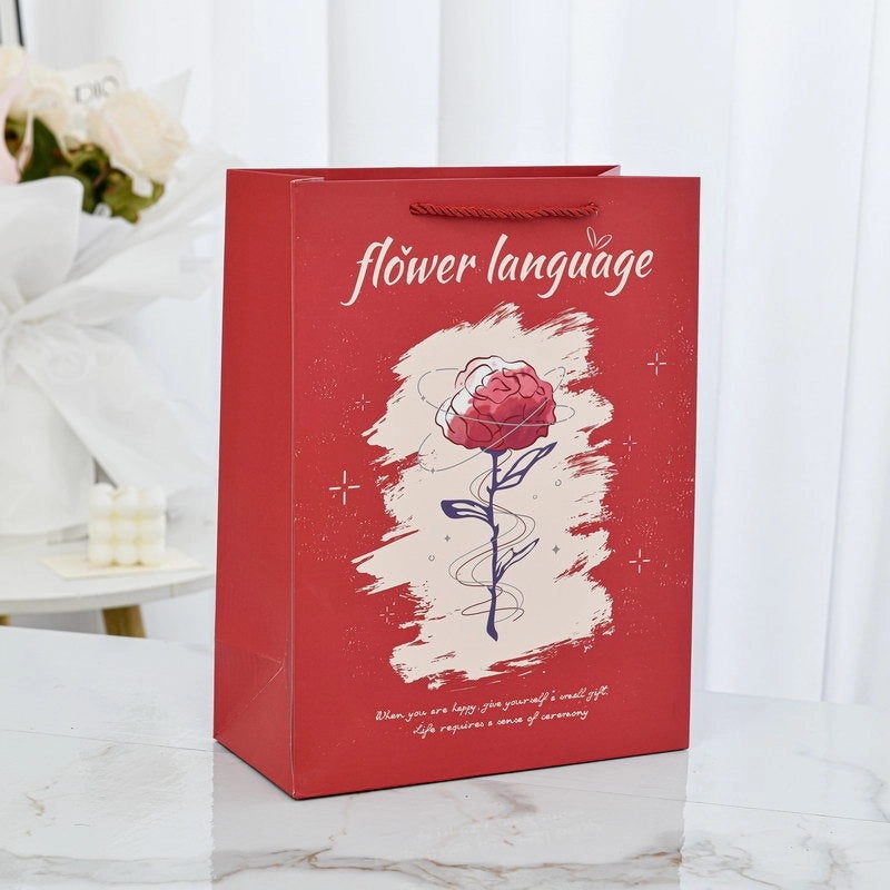 Minimalist Heart Letter White Cardboard Gift Wrap Supplies for Holidays and Daily Use|Gift Wrapping Supplies