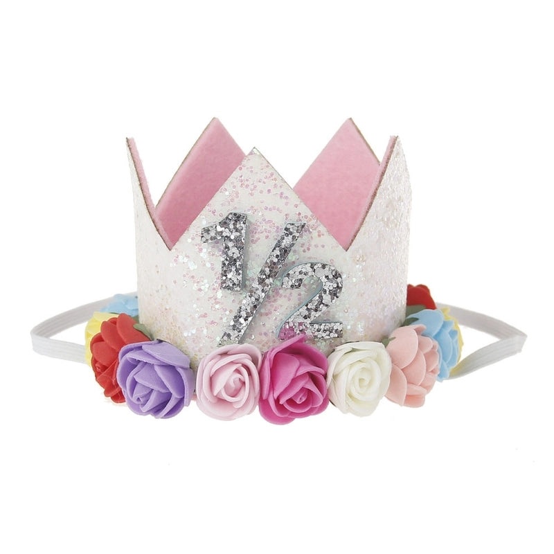 5 Pieces Fashion Crown Plastic Flower Party Headbands|Hair Accessories