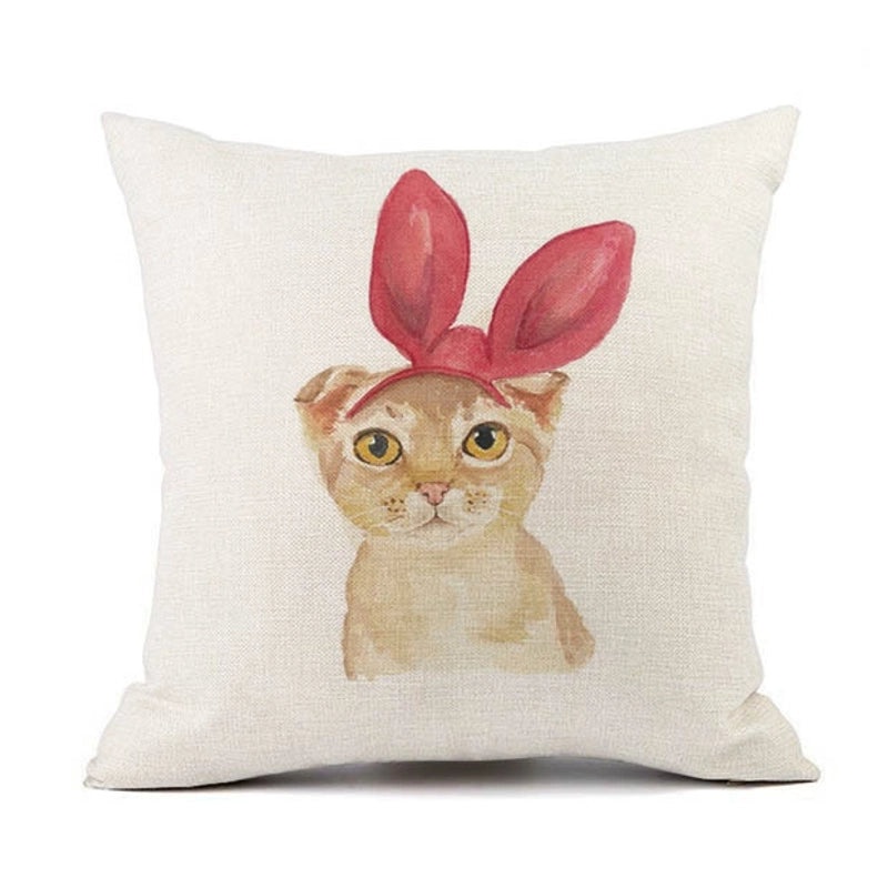 Adorable Cat-Themed Decorative Pillow Covers|Home Decor & Bedding