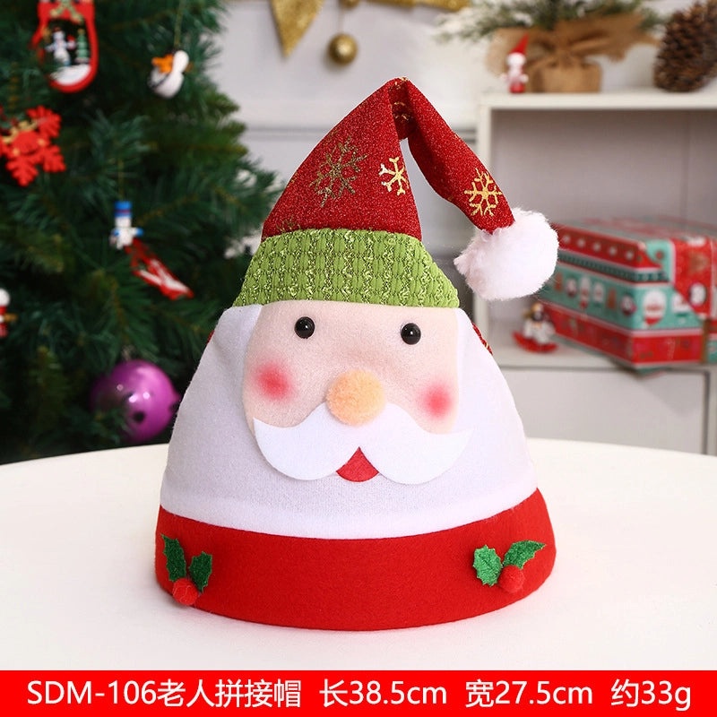 Christmas Cute 2D Cartoon Nonwoven Fabric Decorations|Holiday Home Decor