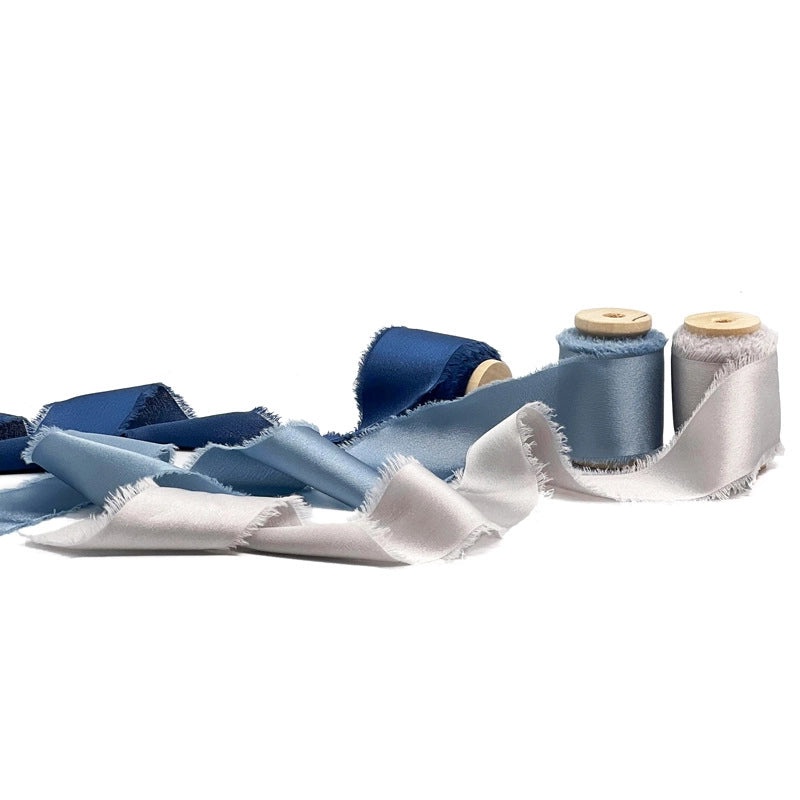 Soft Satin Hand-Torn Burlap Ribbon for Hair Flowers and Christmas Decoration|Craft Supplies & Ribbons