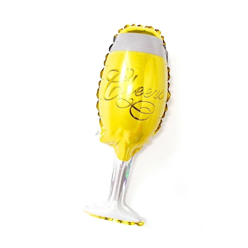 5 Pieces Romantic Beer & Wine Glass Balloons for Birthday Party Festival | Party Decorations Balloons