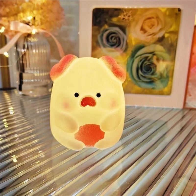 Adorable Bear and Duck Vinyl Night Lights for Indoor Birthday Decor|Home Decor Lighting