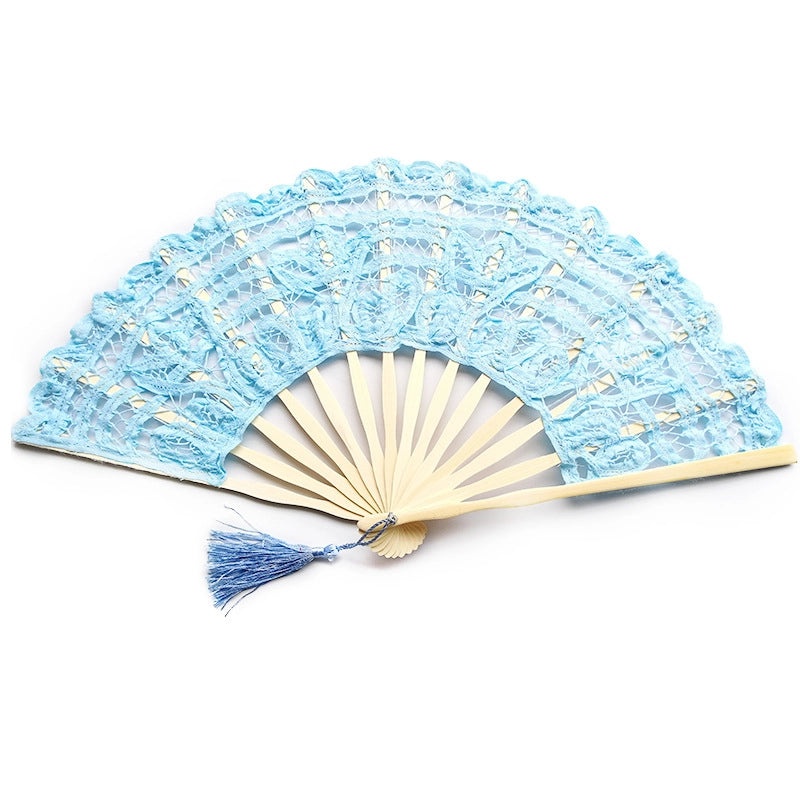 Vintage Bamboo Lace Folding Hand Fan 1 Piece|Accessories & Fashion