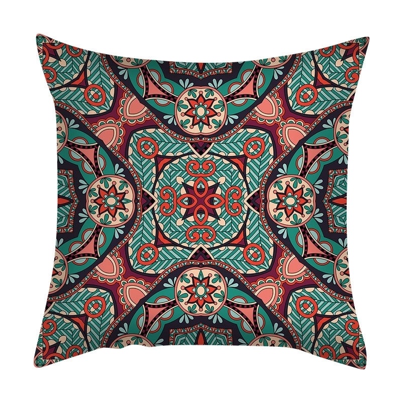 Bohemian Geometric Peach Skin Cushion Covers|Home Decor Pillows
