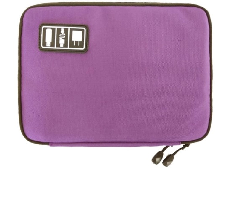 Vintage Solid Color Nylon Digital Organizer Pouch|Digital Storage Bags