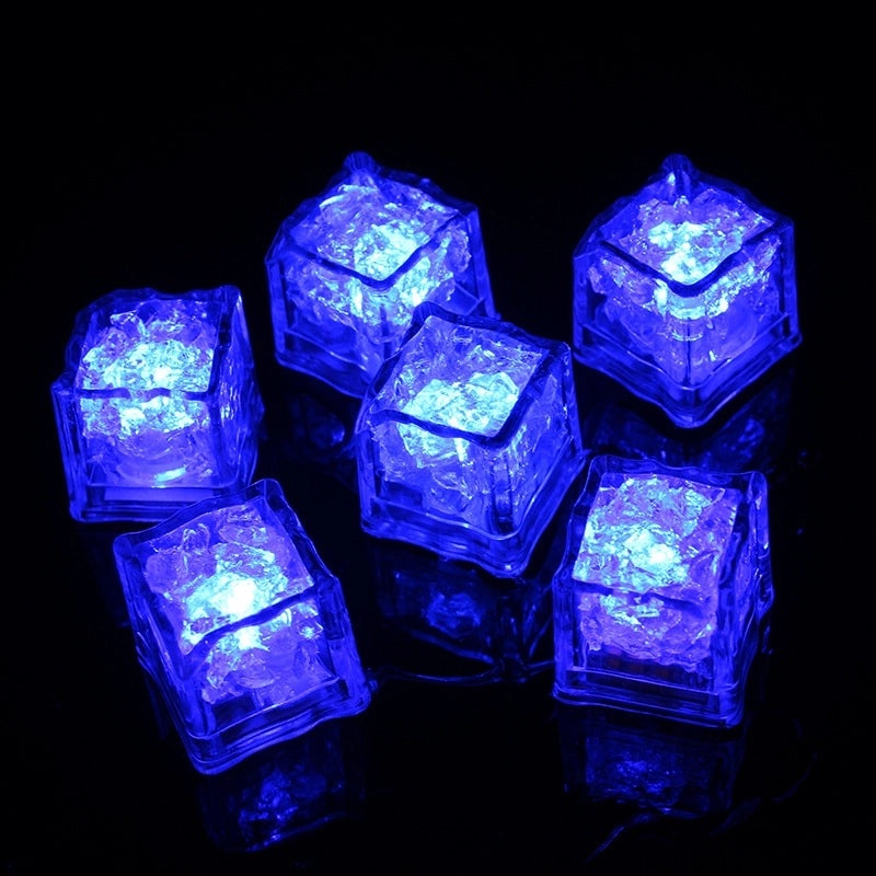 Luminous Ice Cube LED Night Light Colorful Touch Sensor Glowing Water Flashing Lamp|Home Decor Lighting
