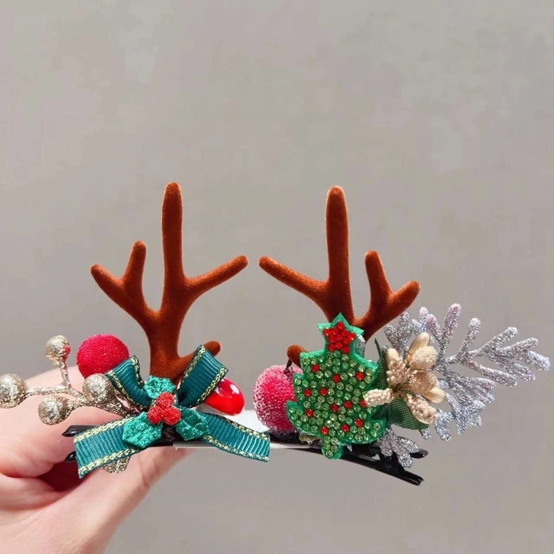 Festive Resin Antler Hairpin for Daily Wear|Hair Accessories
