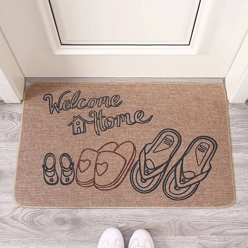 Saber Pattern Non-Slip Rubber Bathroom Mat Absorbent Entrance Floor Mat|Home & Living - Bathroom Accessories