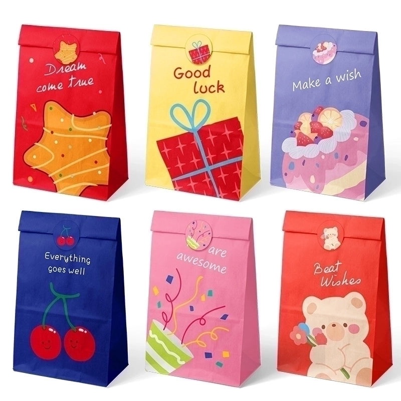 Cute Cartoon Paper Gift Bags Set for Party Favors | Party Supplies