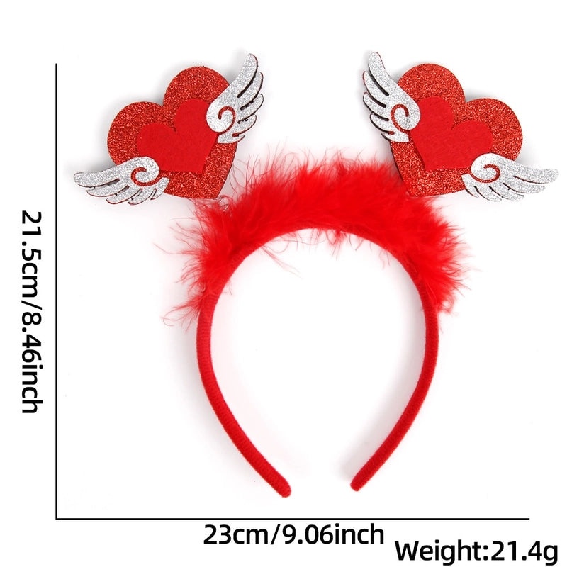 Valentine's Day Heart Shaped Plastic Headband for Party Festival|Accessories & Hair Accessories