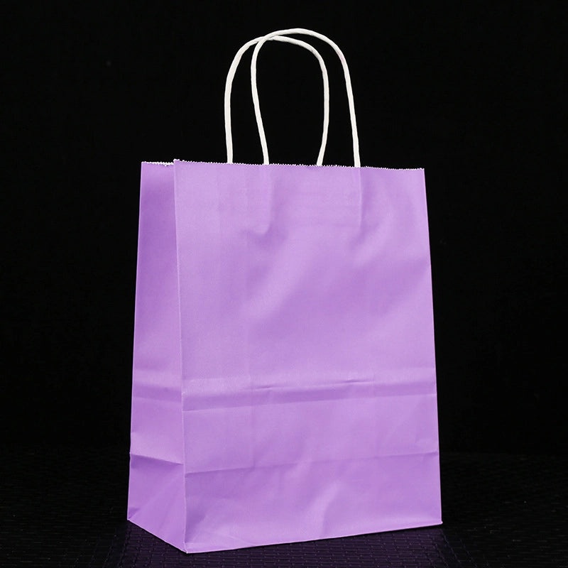 Handheld Kraft Paper Snack Bread Takeout Bags Custom Logo Printing Available|Packaging & Storage Bags
