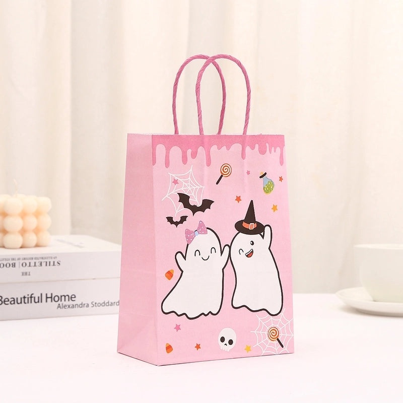 Halloween Pumpkin Ghost Paper Gift Bags for Party Favors|Party Supplies