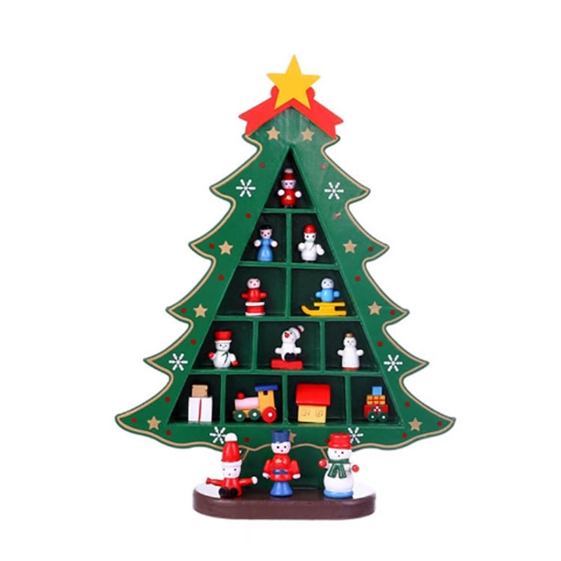 Minimalist Wooden Christmas Tree Decorative Ornament for Holiday Home Decor|Holiday Decorations