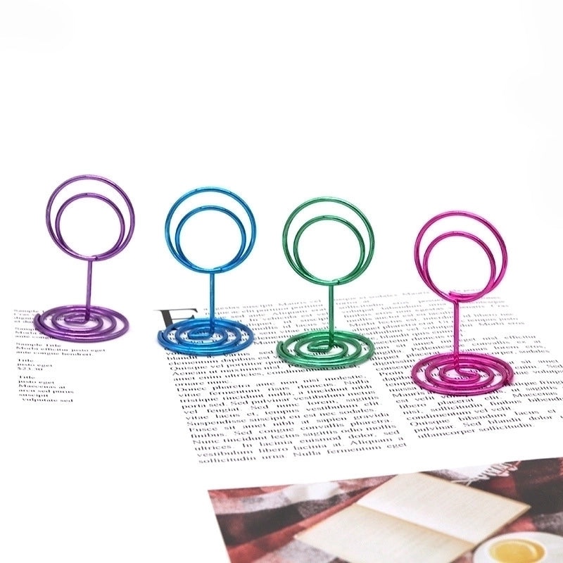 Geometric Metal Place Card Holder for Daily Use Minimalist Design | Home Decor Accessories