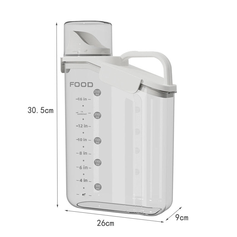 Plastic Grain Storage Jar for Cereals Noodles Beans Rice Sealed Food Grade Kitchen Container | Kitchen Storage