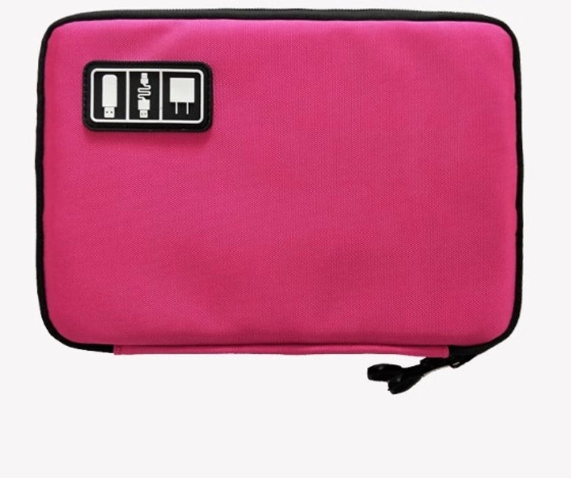 Vintage Solid Color Nylon Digital Organizer Pouch|Digital Storage Bags