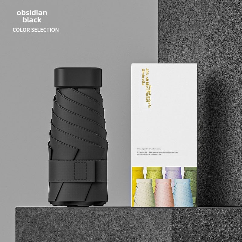 Ultra-light Portable Foldable Card Holder Umbrella for Women | Sun Protection UV Shield | Customizable|女用便携防晒伞