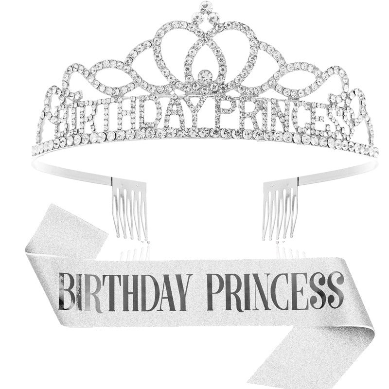 Birthday Princess Crown Jewelry Alloy Birthday Accessories|Jewelry & Accessories