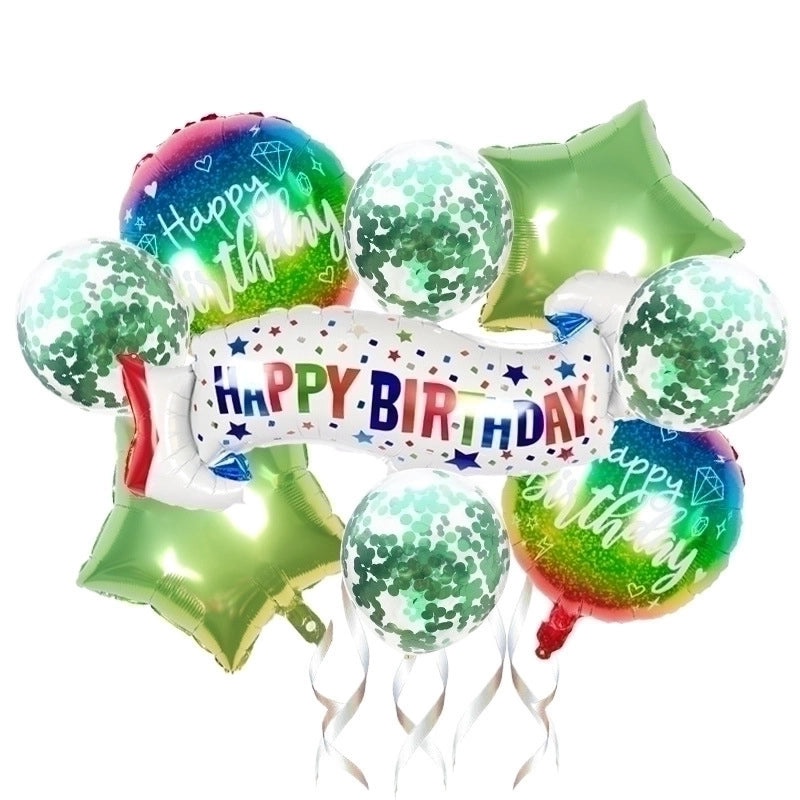Birthday Letter Star Aluminum Foil Party Balloons Set | Party Decorations
