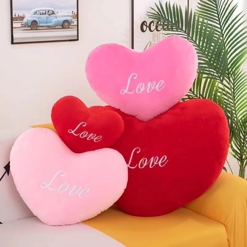 Adorable Alphabet Heart Shaped PP Cotton Cushion|Home Decor Pillows