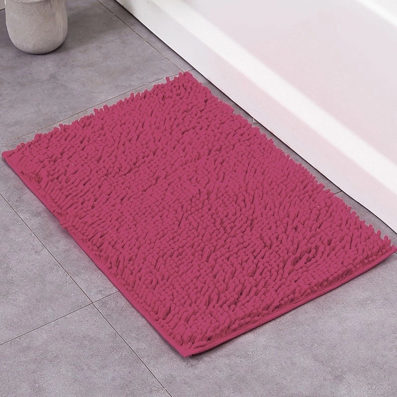 Elegant Solid Color Polyester Floor Mat for Home Decor|Home & Living Accessories