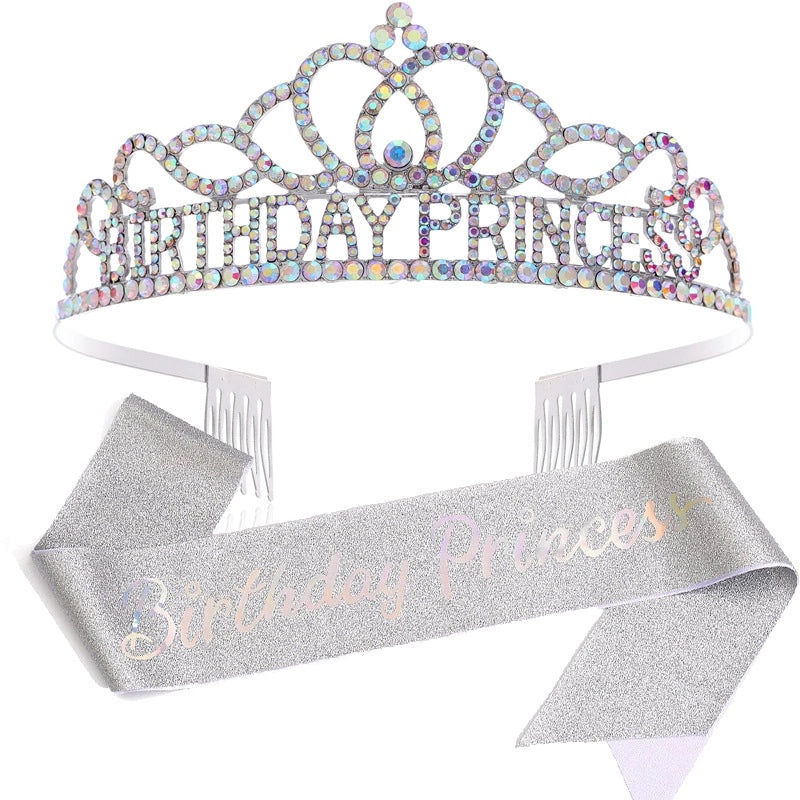 Birthday Princess Crown Jewelry Alloy Birthday Accessories|Jewelry & Accessories