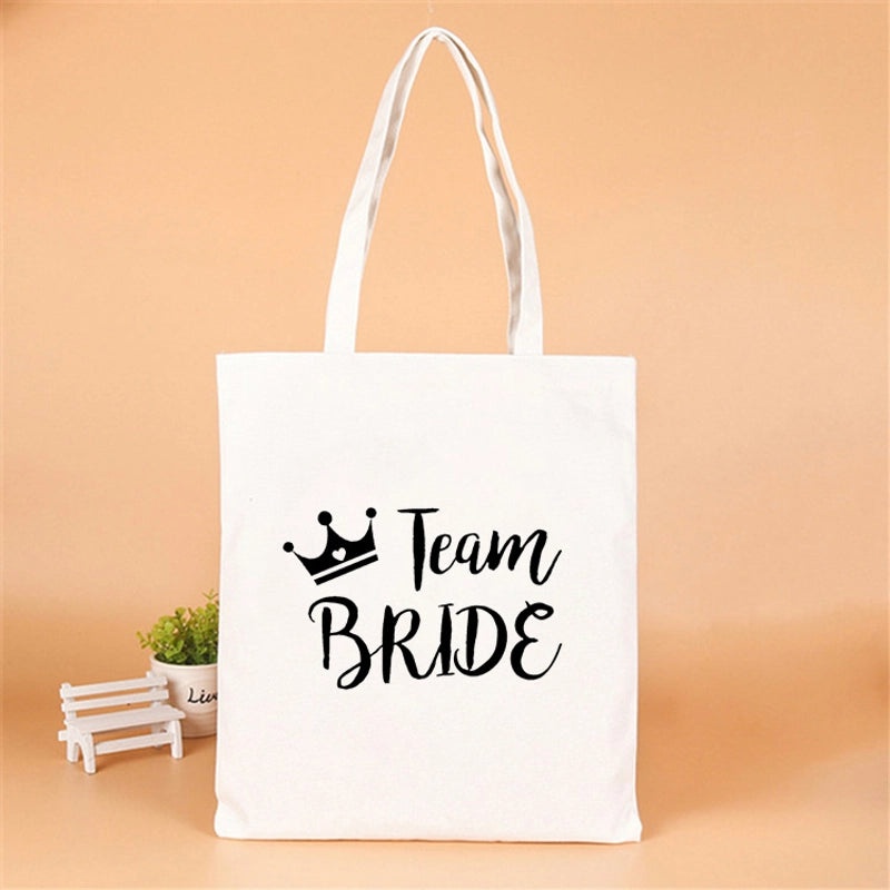 Personalized Linen Party Gift Bags with Letter Design|Party Supplies & Gift Wrapping