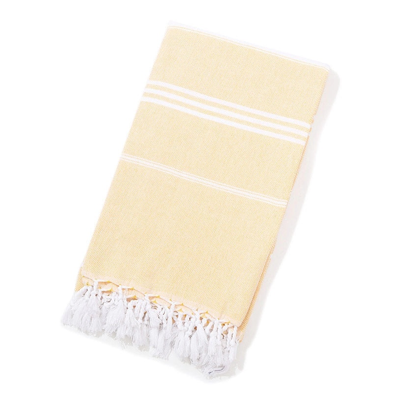 Personalized Cotton Turkish Non-stick Sand-resistant Beach Towel with Tassels | Beach Towels & Shawls