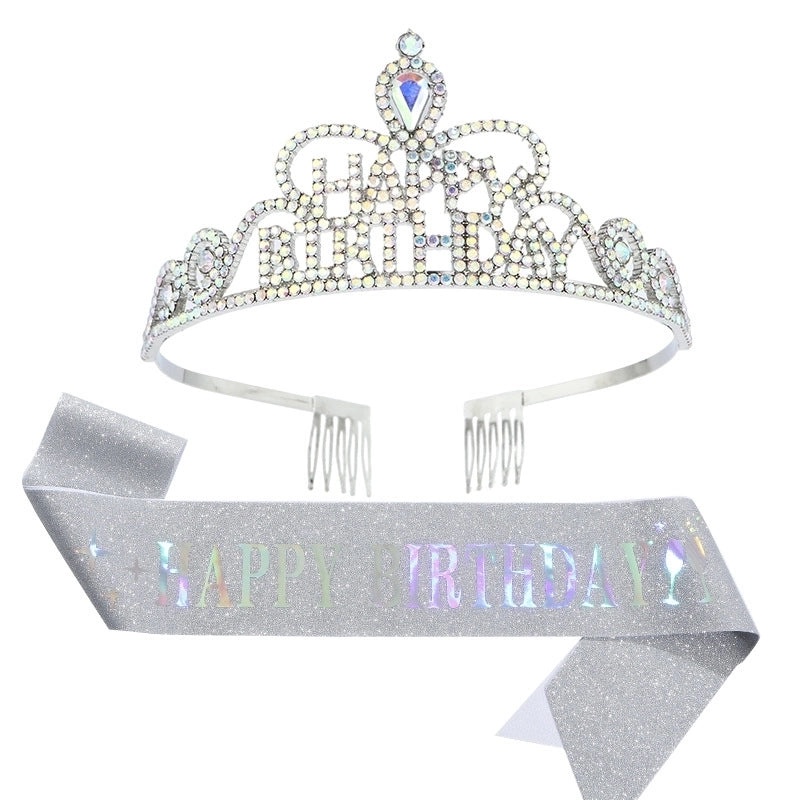 Stylish Metal Crown Letter Set - 2 Pieces | Jewelry & Accessories