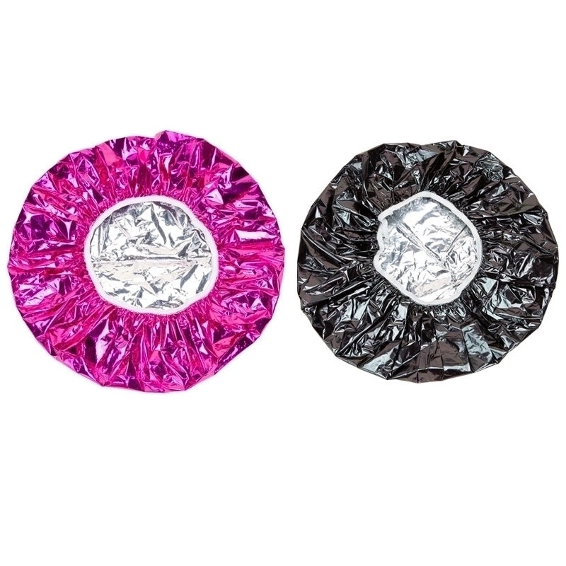 Minimalist Solid Color Aluminum Shower Cap Waterproof Bath Hair Cover|Bathroom Accessories