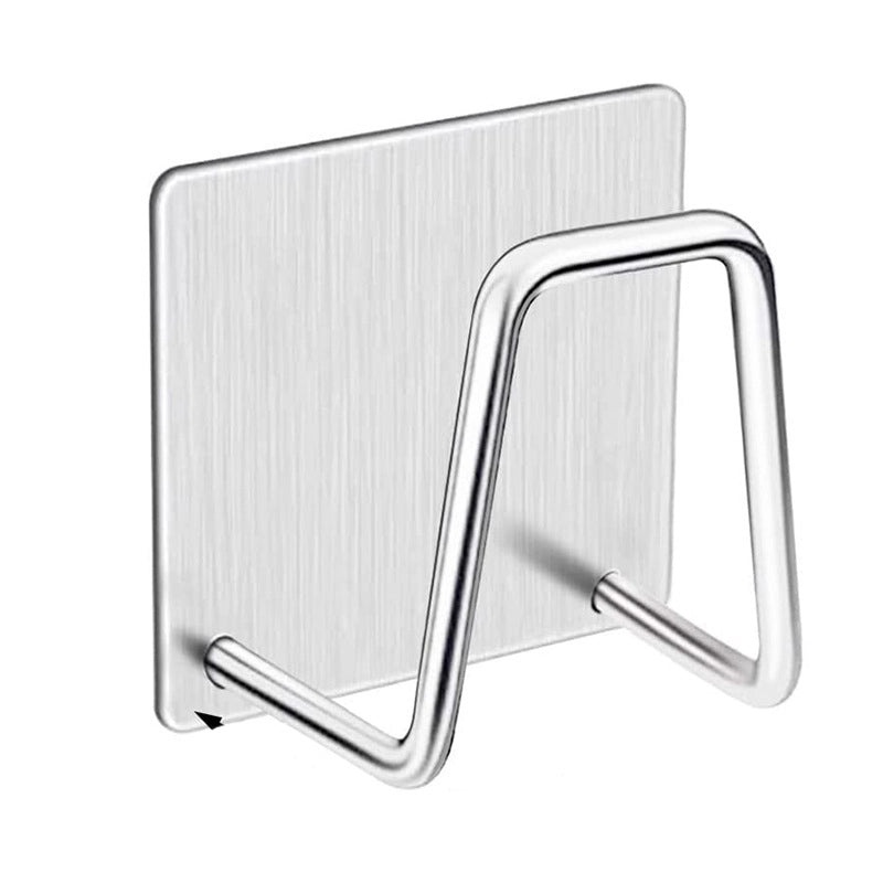 Punch-Free 304 Stainless Steel Adhesive Hook for Kitchen Bathroom Coat Towel Organizer|Home & Kitchen Storage Hooks