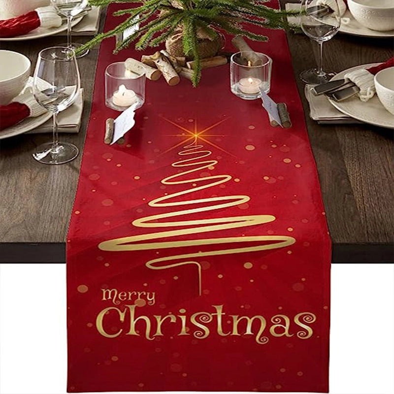 Adorable Cartoon Style Linen Tablecloth for Dining Room Decor|Home & Living Table Linens