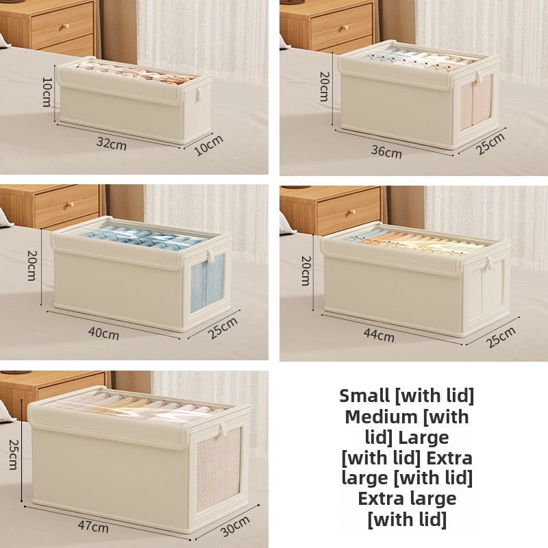 100 Pieces Oxford Cloth Storage Boxes with Lid | Home Storage Organizers