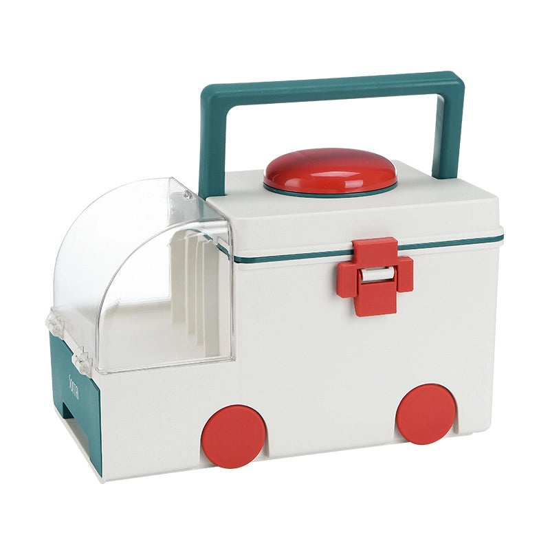 Portable Household First Aid Kit with Complete Medicine Storage Box | Health & Personal Care