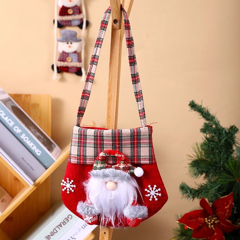 Christmas Festive Gift Bags with Santa Claus, Snowman & Elk Design | Holiday Party Supplies