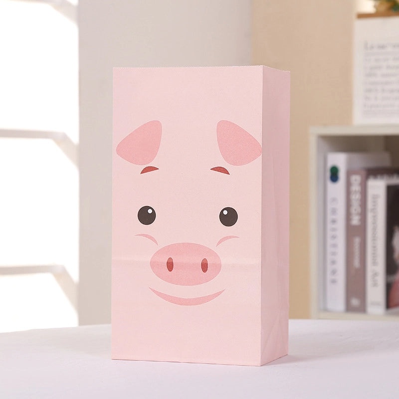 Adorable Cartoon-Themed Paper Party Gift Bags Perfect for Kids' Birthdays|Party Supplies