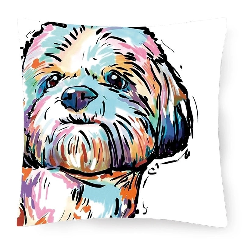 Adorable Country Style Cartoon Dog Plush Cushion|Home Decor Pillows