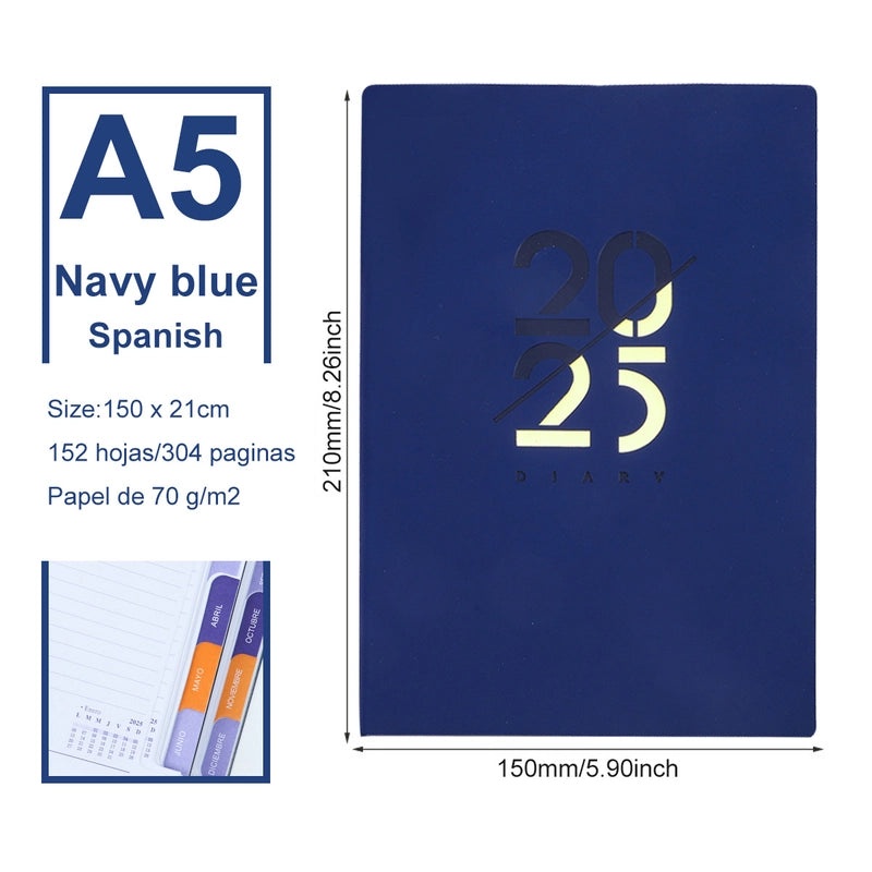 Preppy Style PU Leather Letter Notebook | Stationery & Notebooks