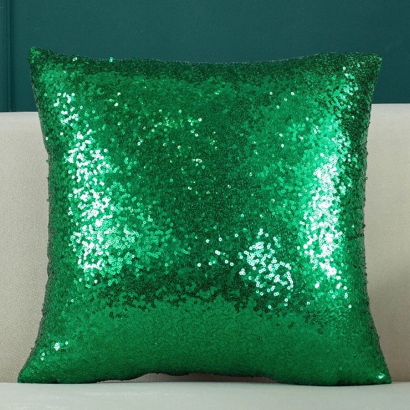Elegant Vintage Solid Color Sequin Pillow Covers|Home Decor Pillows