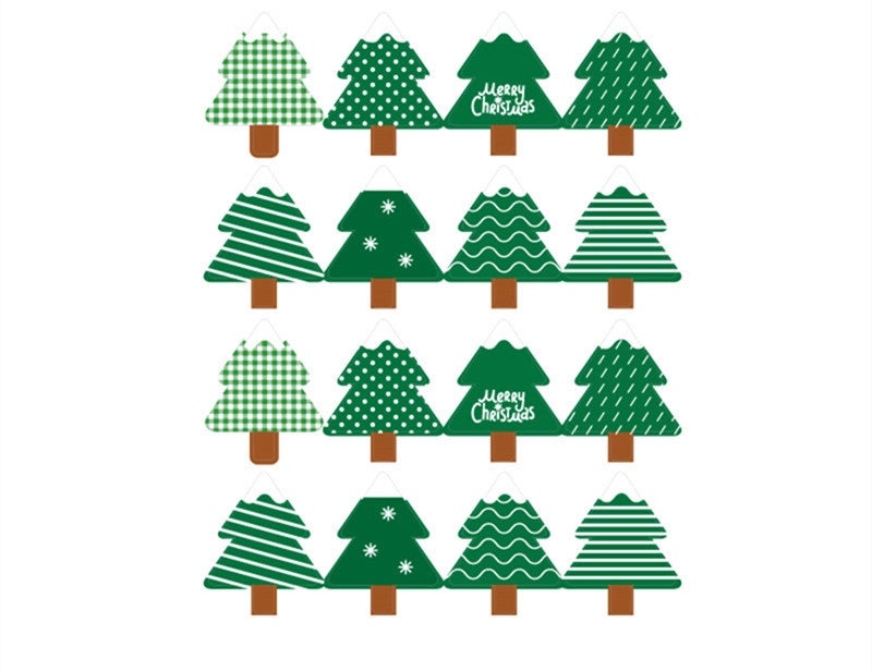 Christmas Preppy Multicolor Copper Plate Sticker for Holiday Vacation|Jewelry & Accessories