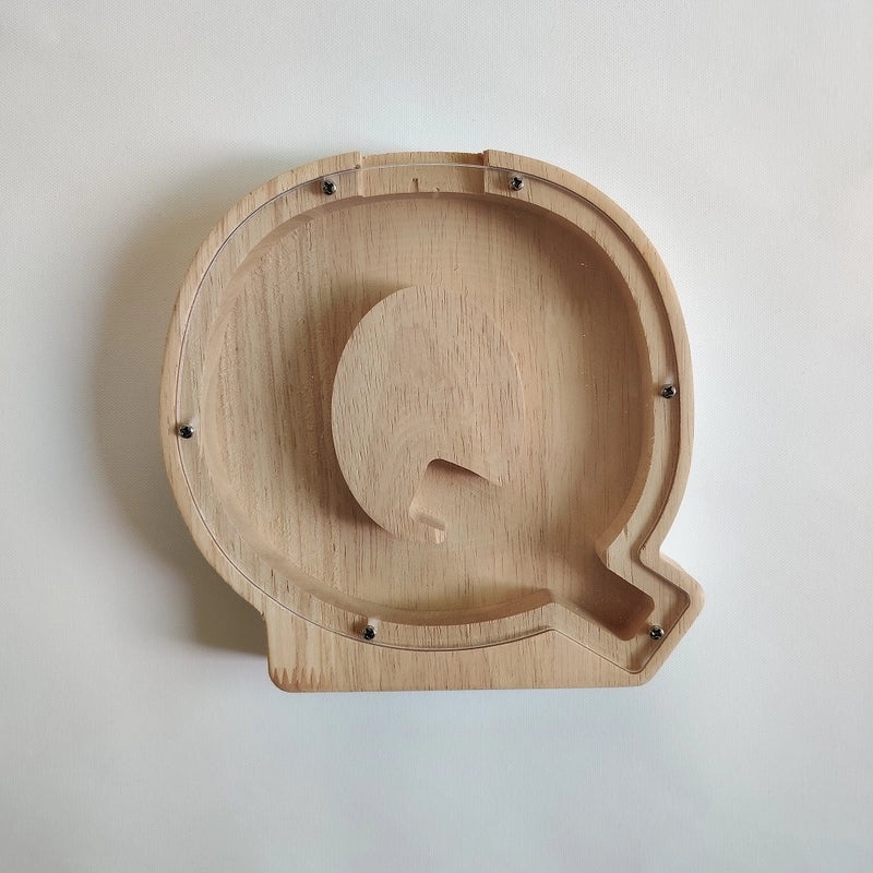 Oak Letter Glass Pendant for Halloween Christmas Easter Casual Wear|Jewelry & Accessories