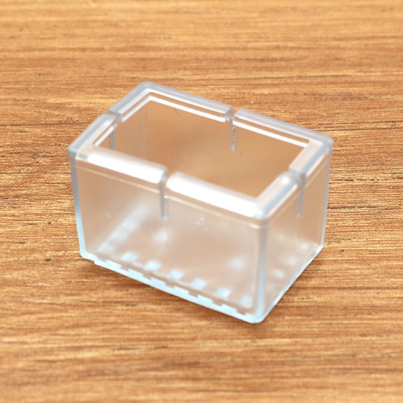 Transparent Non-slip Rubber Chair Leg Caps Thickened Floor Protectors Multi-size Furniture Feet Covers|Home & Living