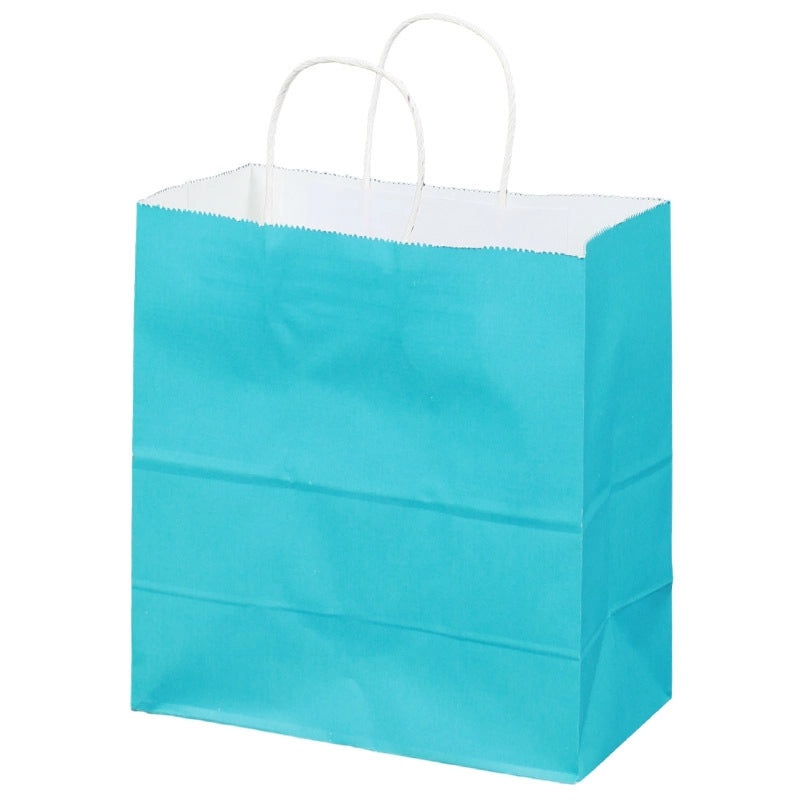 Kraft Paper Tote Bag for Takeaway Milk Tea and Clothing Gift Packaging with Custom Logo Printing|Packaging & Bags